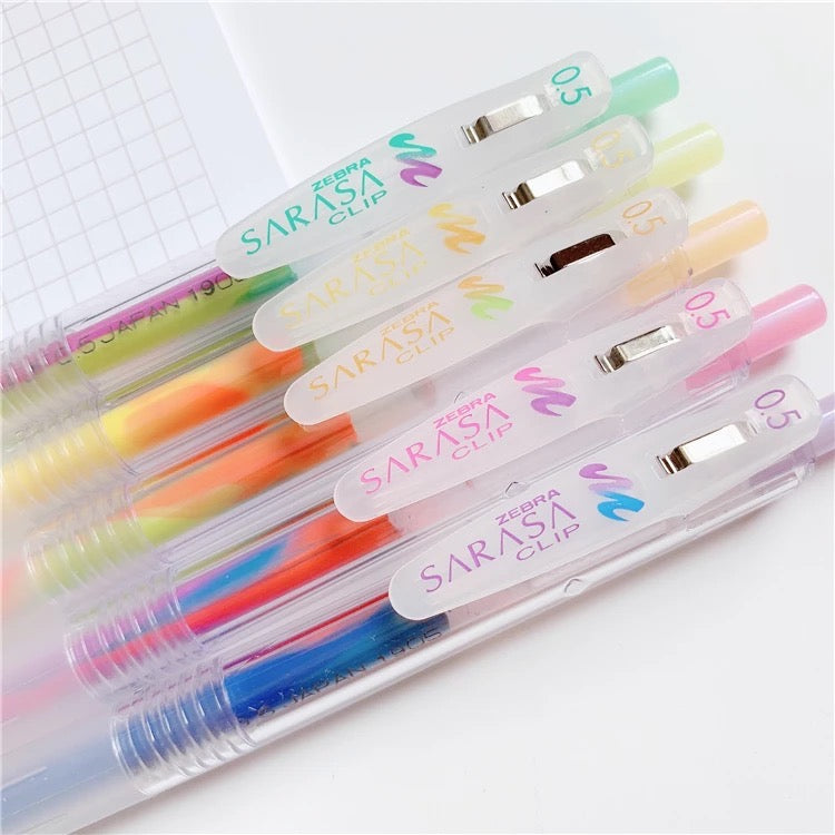 Zebra Sarasa Clip Marble Color Gel Pen - 0.5 mm